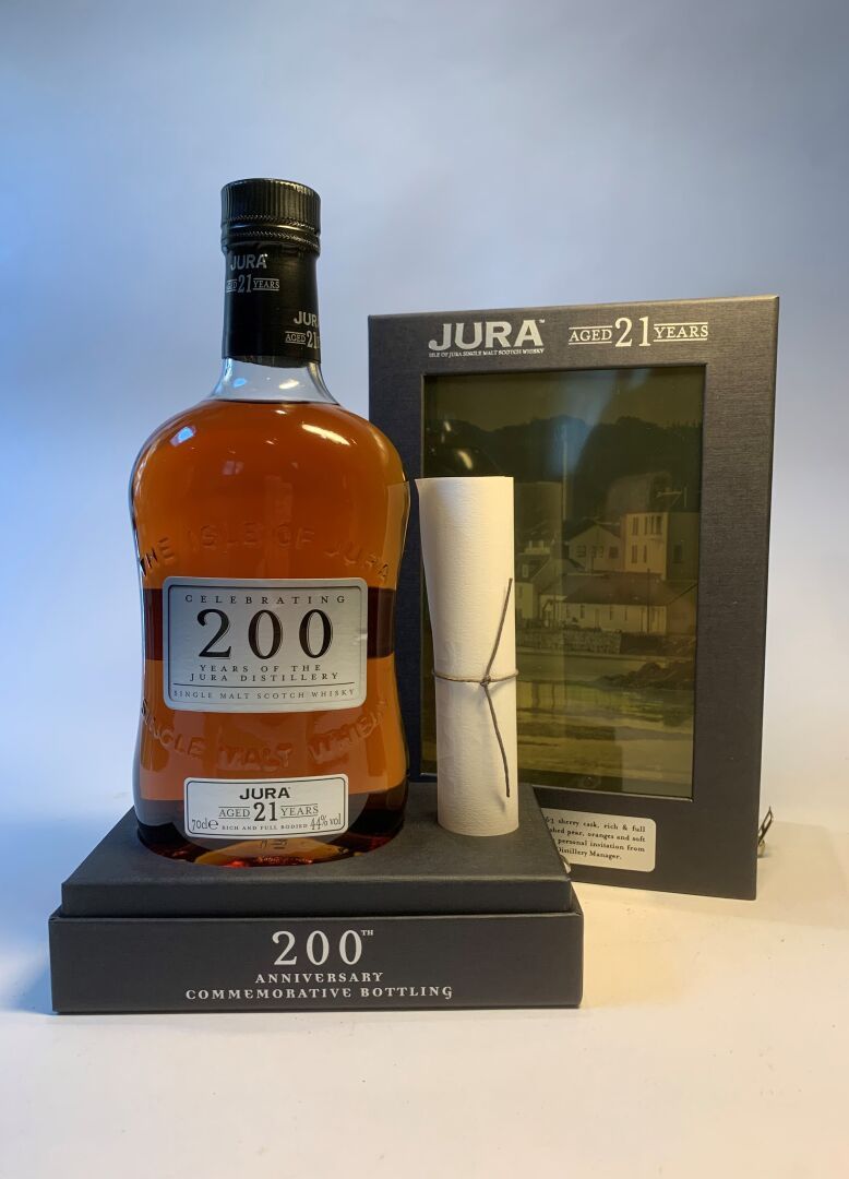 Null 2 bouteilles de ISLE OF JURA de 70 cl :

- 21 Years Celebrating 200 Years O&hellip;