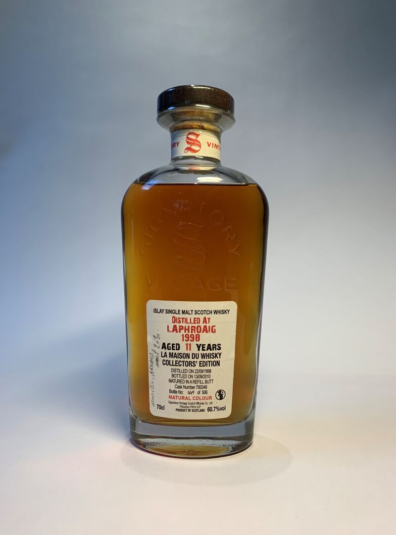 Null 1 bouteille de LAPHROAIG 1998 11 Years Signatory Vintage La Maison du Whisk&hellip;