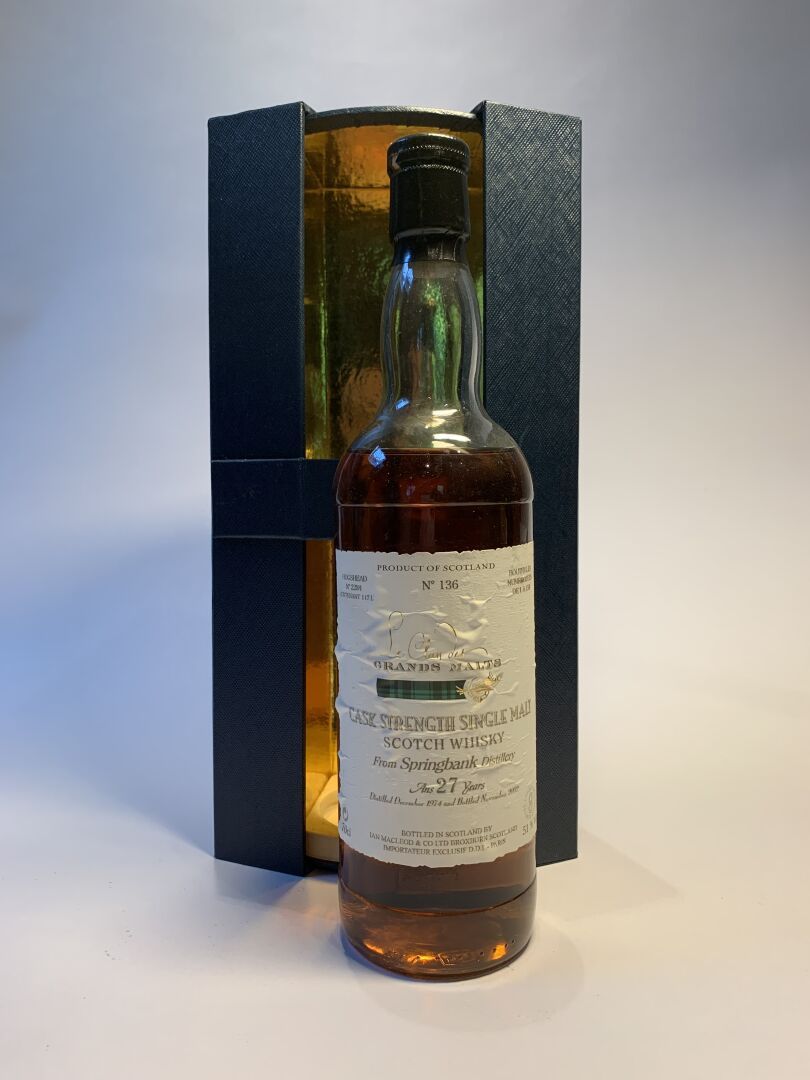 Null 1 bouteille de SPRINGBANK 27 Cask Strength Single Malt Scotch Whisky, Origi&hellip;