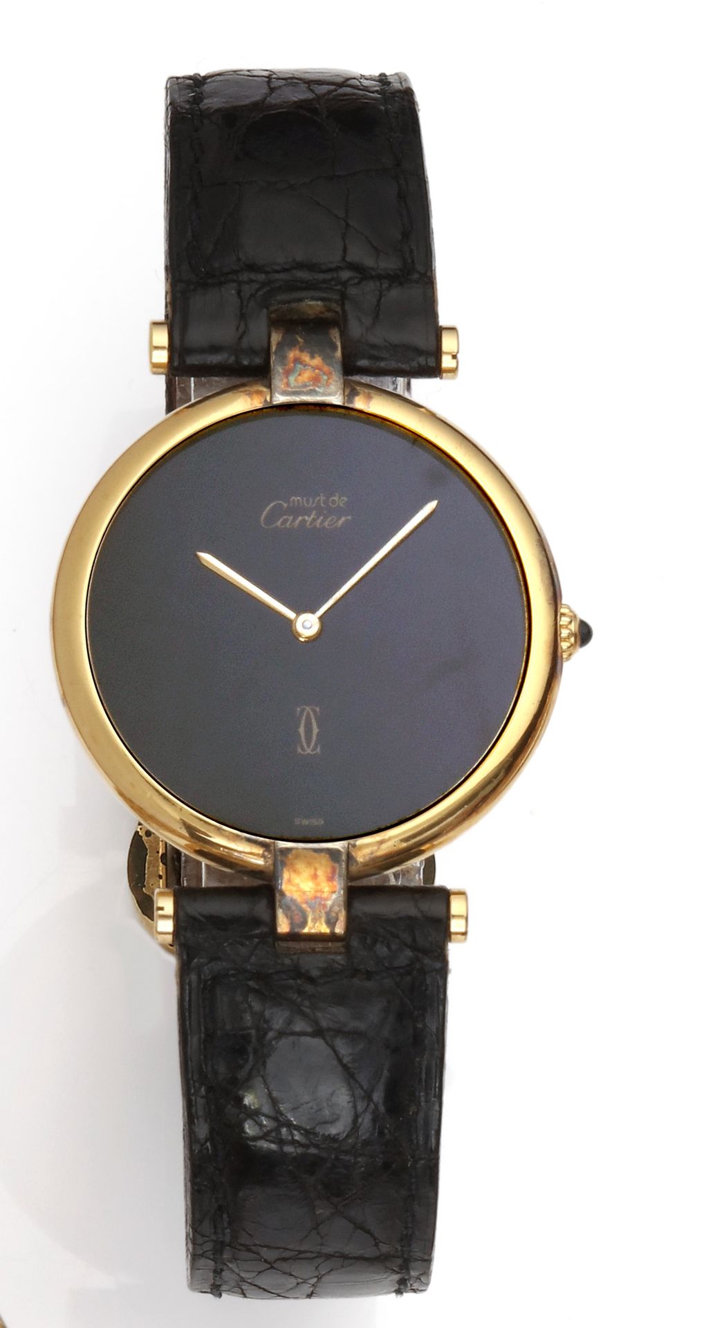 Null CARTIER - Vendôme model
Lady's wristwatch, round case in vermeil.
Quartz mo&hellip;