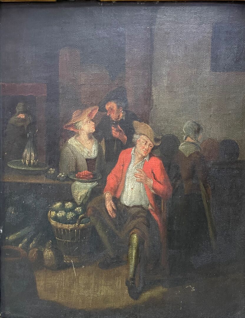 Null Dutch school of the 19th century

Tavern scene

Oil on panel

39 x 31 cm

S&hellip;