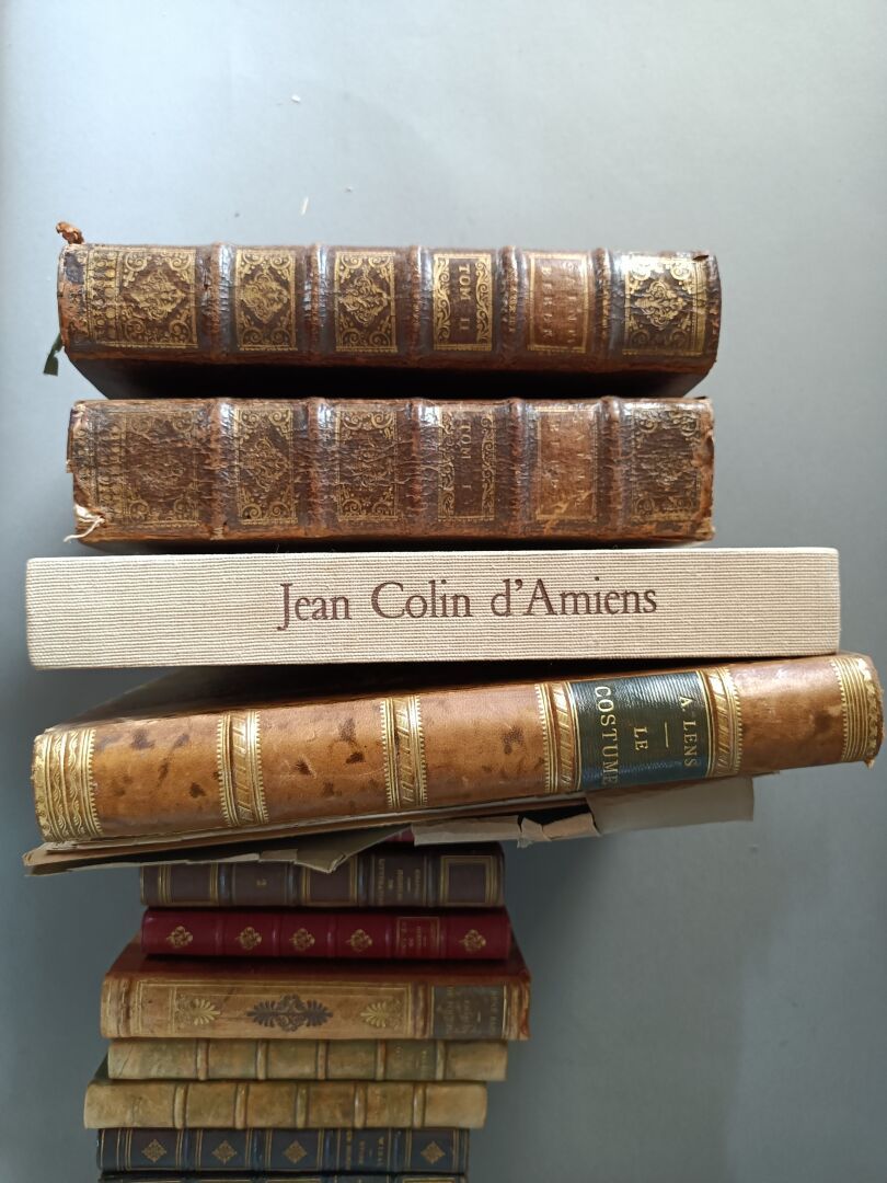 Null Grande lotto di libri rilegati principalmente del XVIII e XIX secolo.