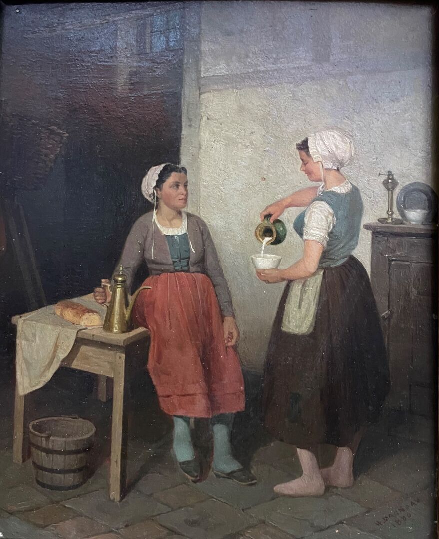 Null Henry DAGNEAU (French school of the 19th century)

In the kitchen

Oil on p&hellip;
