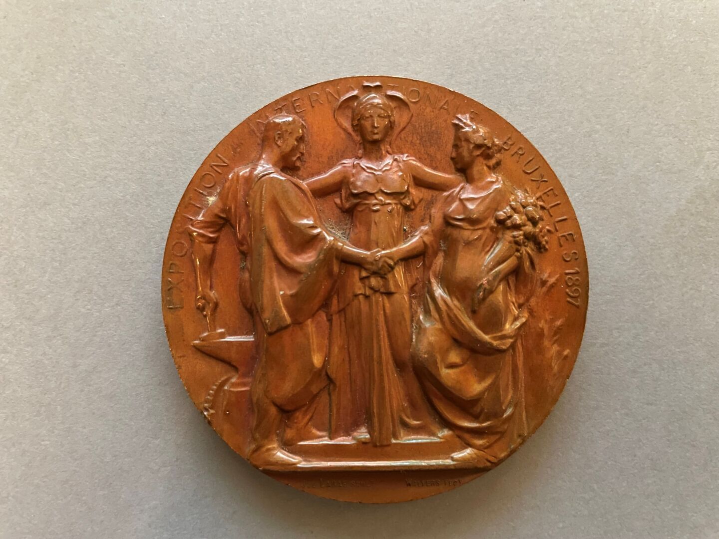 Null KÖNIGREICH BELGIEN - Medaille der Internationalen Ausstellung von 1897.

Vo&hellip;