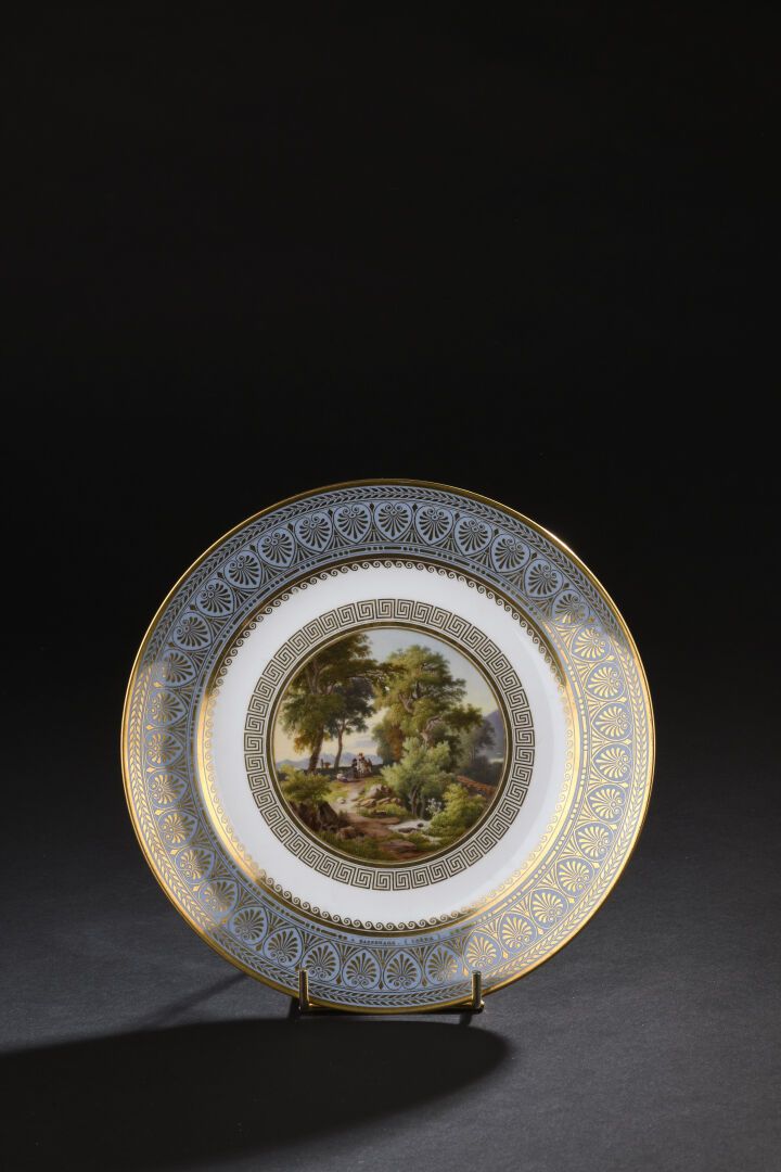 Null Sèvres
Porcelain plate of the service of the small views of France captione&hellip;