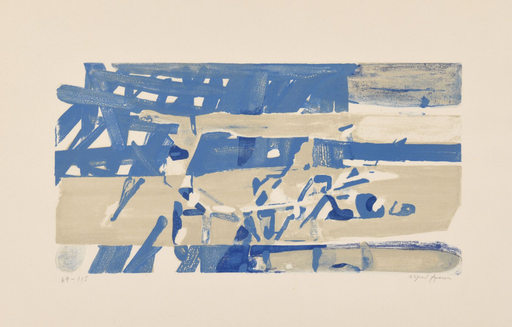 Null Arpad SZENES(1897-1985)
[在码头附近]。大约1973年。石版画。
242 x 465 mm - [430 x 650 mm]。&hellip;