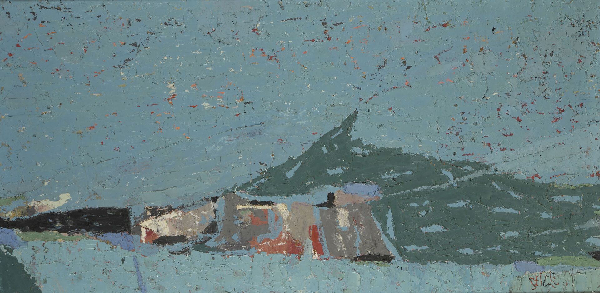Null 亨利-朱利安（1907-1995）和诺-品（1912-1998），人称西格尔
干草堆, 1959年
布面油画，左下方有签名。
60 x 120厘米 
&hellip;