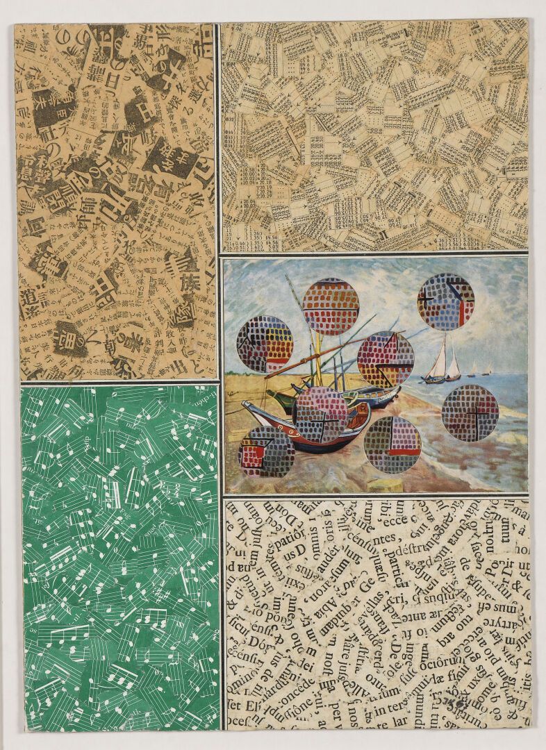 Null Jiri KOLAR (1914-2002)
Composizione con lettere e barche
Collage. Firmato e&hellip;