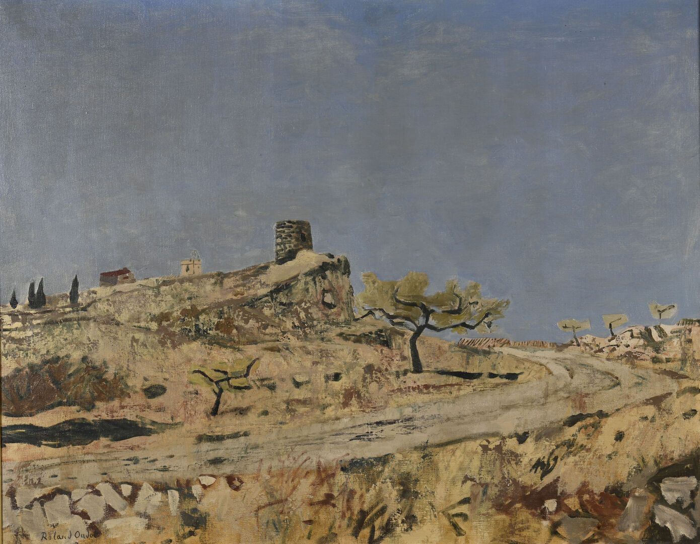 Null 罗兰-乌多(1897-1981)
普罗旺斯的农舍
布面油画，左下方有签名。
73 x 92 cm