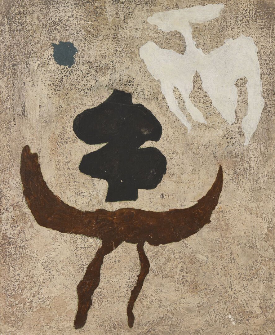 Null 亨利-朱利安（1907-1995）和诺-平（1912-1998），被称为SEIGLE
希望的空气, 1947年
布面油画，框架上有日期和标题。
60 &hellip;