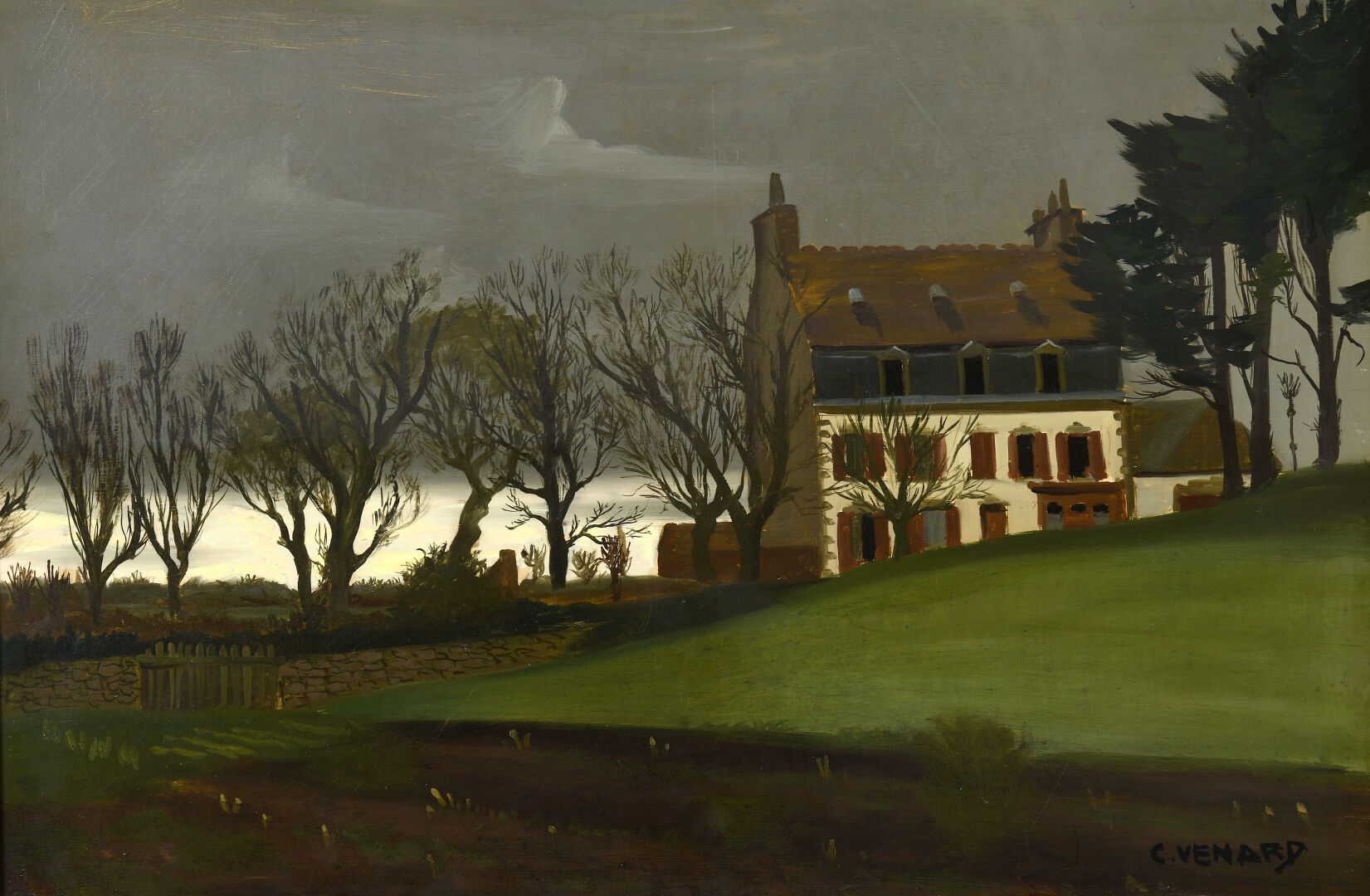 Null Claude VENARD (1913-1999)
Breton landscape with grey sky
Oil on canvas, sig&hellip;