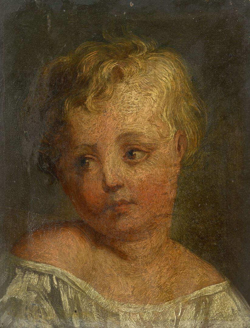 Null Scuola francese della fine del XVIII secolo
Ritratto di bambino in busto
Ol&hellip;