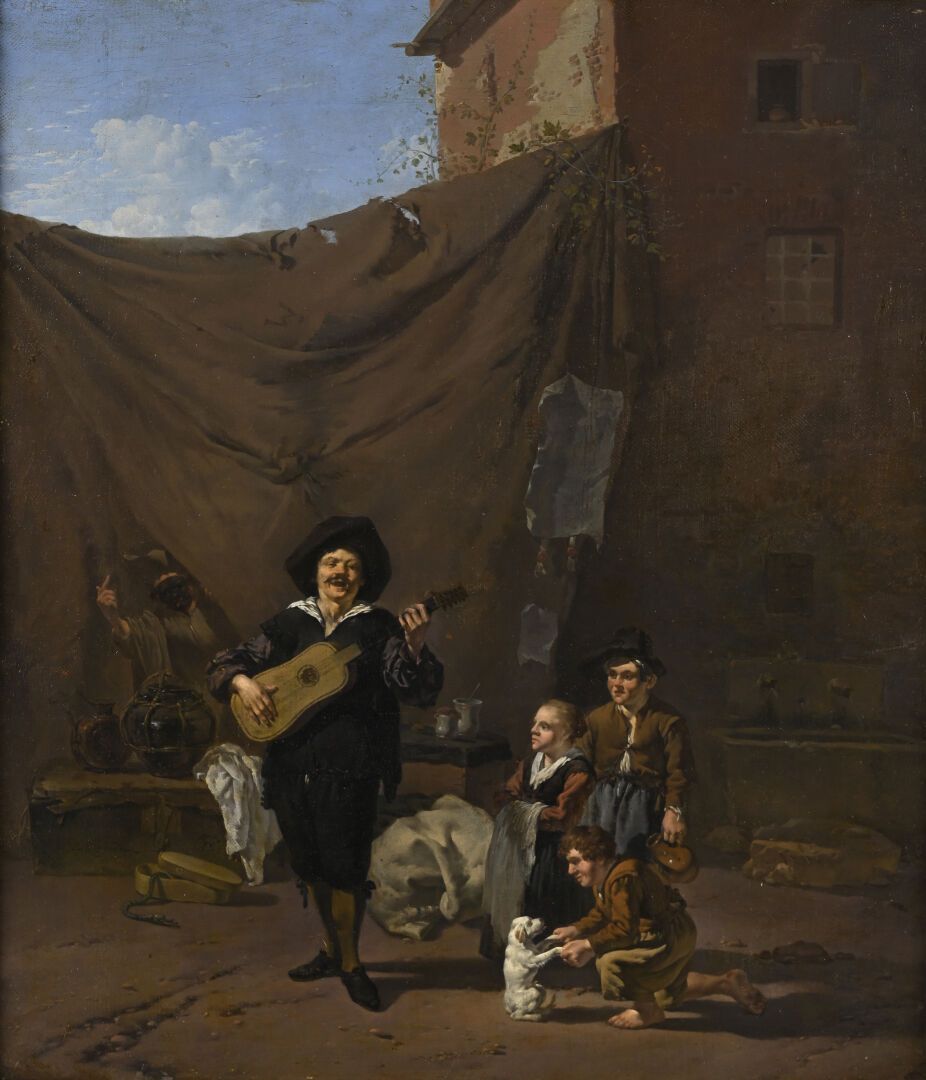 Null Karel DU JARDIN
(Amsterdam 1626 - Venedig 1678)
Der Sänger auf der Straße
L&hellip;