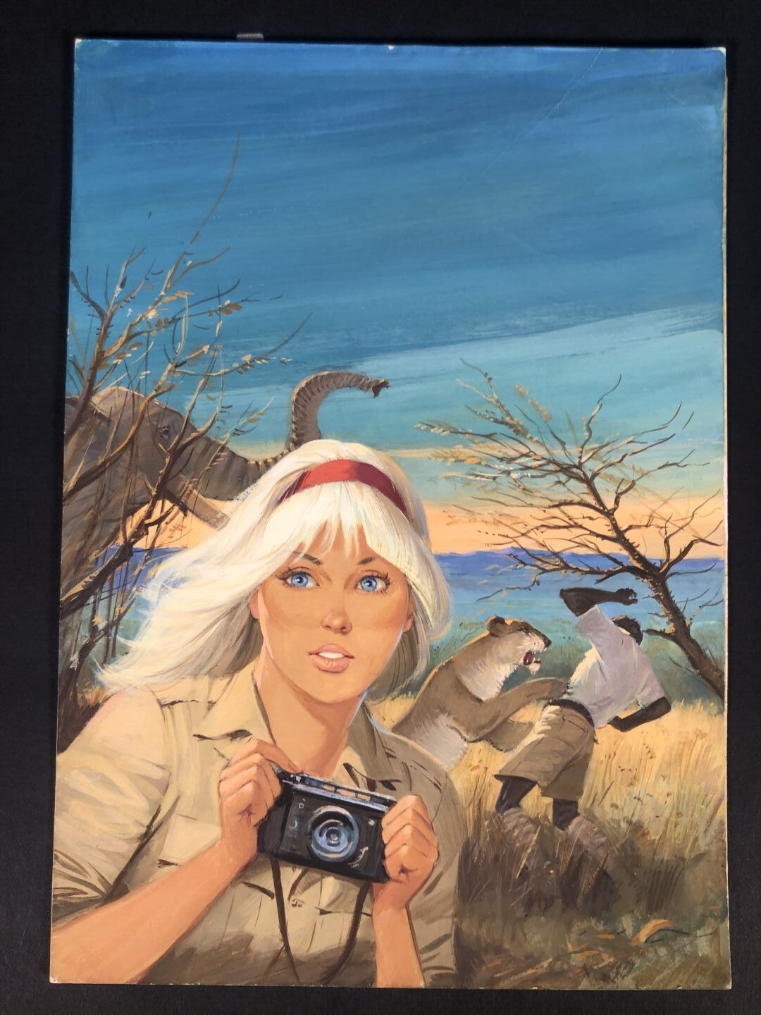 Null SIDOBRE, Jean (1924-1988)
Alice en Safari, illustration originale de couver&hellip;
