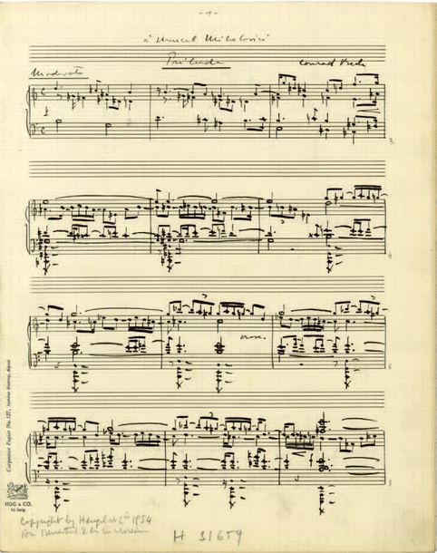 BECK Conrad [Lohn (Schaffhouse), 1901 - Bâle, 1989], compositeur suisse.
Manuscr&hellip;