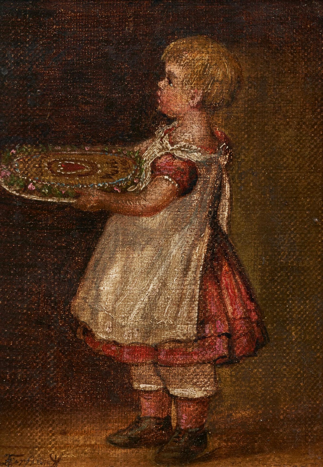 Fritz Gerhardt GERHARDT, FRITZ
1828 Biala - 1921 Düsseldorf

标题： 路易丝，艺术家的女儿。
技术：&hellip;