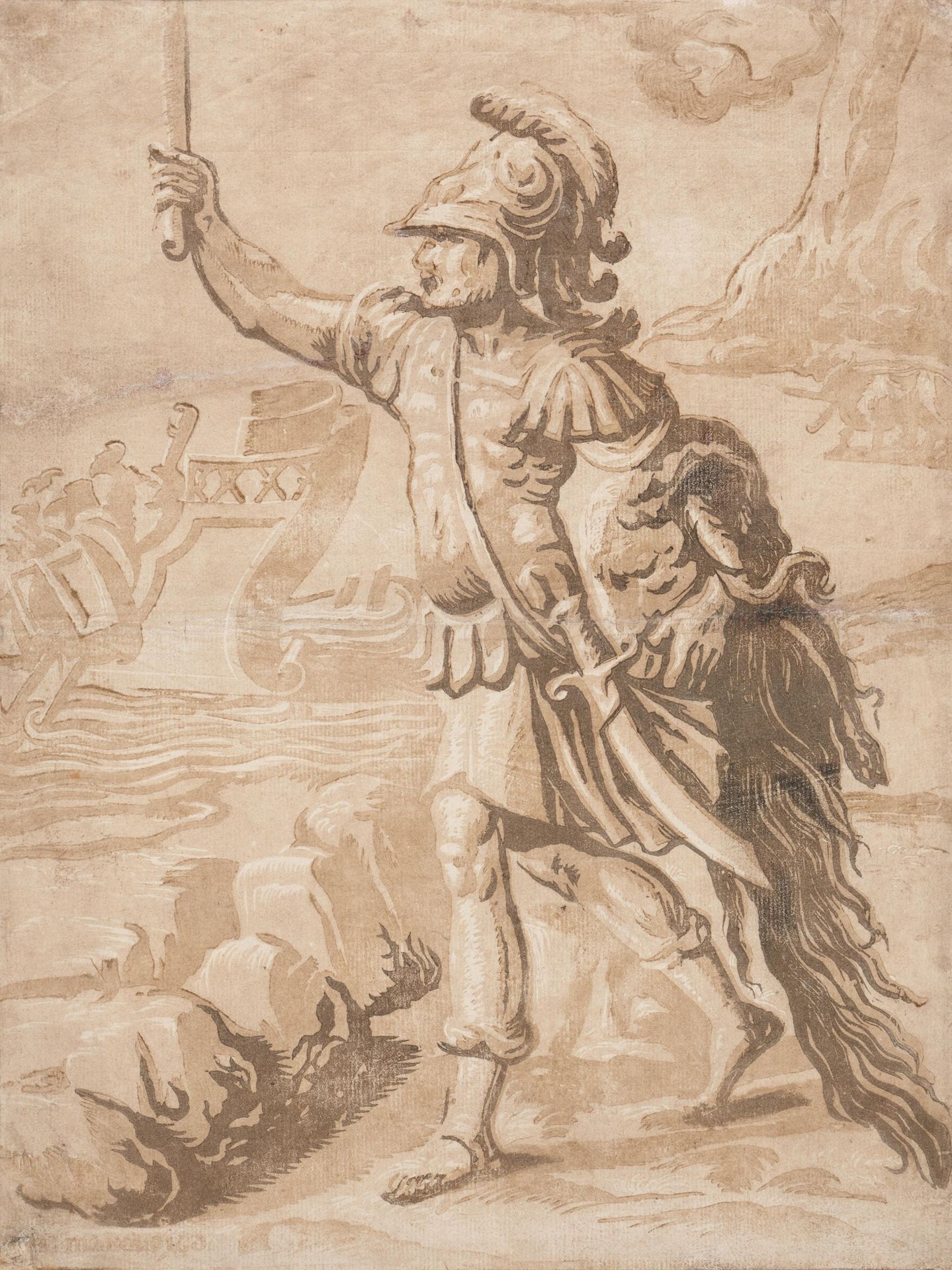 Andrea Andreani JASON WITH THE GOLDEN FLEECE. 

 Andreani, Andrea. Mantua c. 158&hellip;