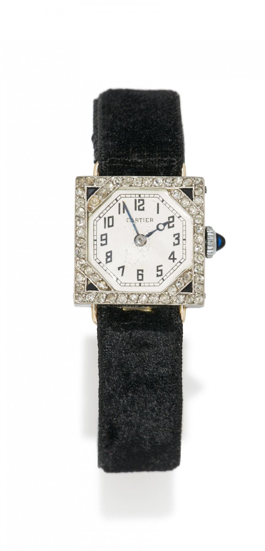 CARTIER CARTIER
Cocktail Watch。原产地。 法国，巴黎。
日期。 约。1910.
发条。手 动上链。
外壳/腕带。 黄金，铂金，装饰&hellip;
