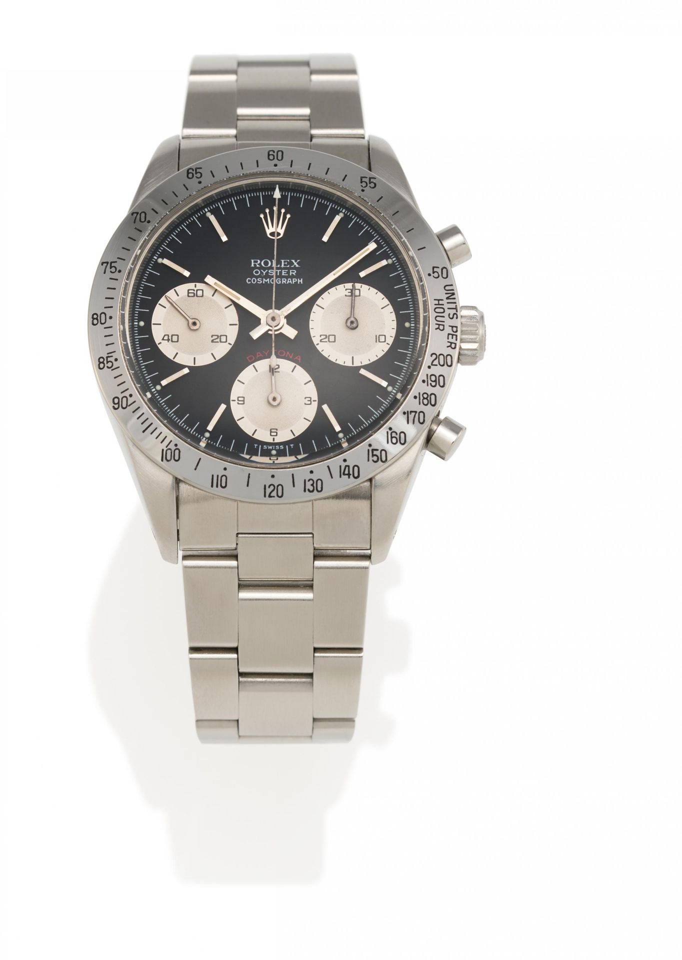 ROLEX 
ROLEX


Daytona Chronograph。手表。 





原产地。 
瑞士，日内瓦。 



日期。 
约。1970. 



&hellip;