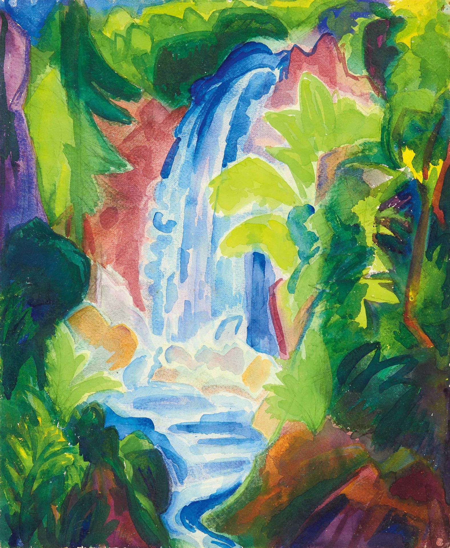 Fritz Schaefler SCHAEFLER, FRITZ
1888 Eschau - 1954 Köln

Titel: Wasserfall 1. 
&hellip;