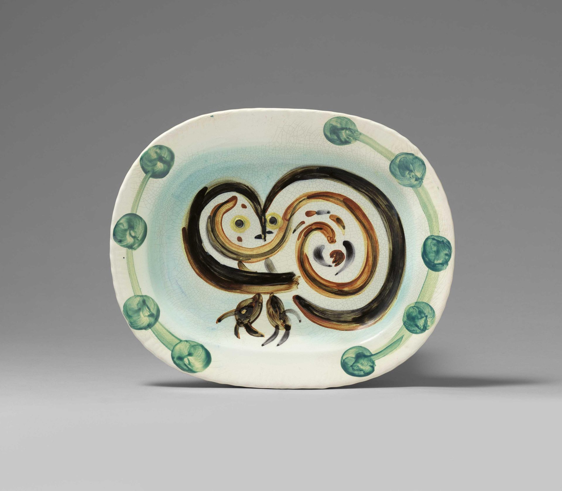 Pablo Picasso Ceramics 毕加索，巴勃罗陶瓷
1881年马拉加 - 1973年穆根

标题：木头乌鸦 
日期：1948年。 
技术：白陶器，&hellip;