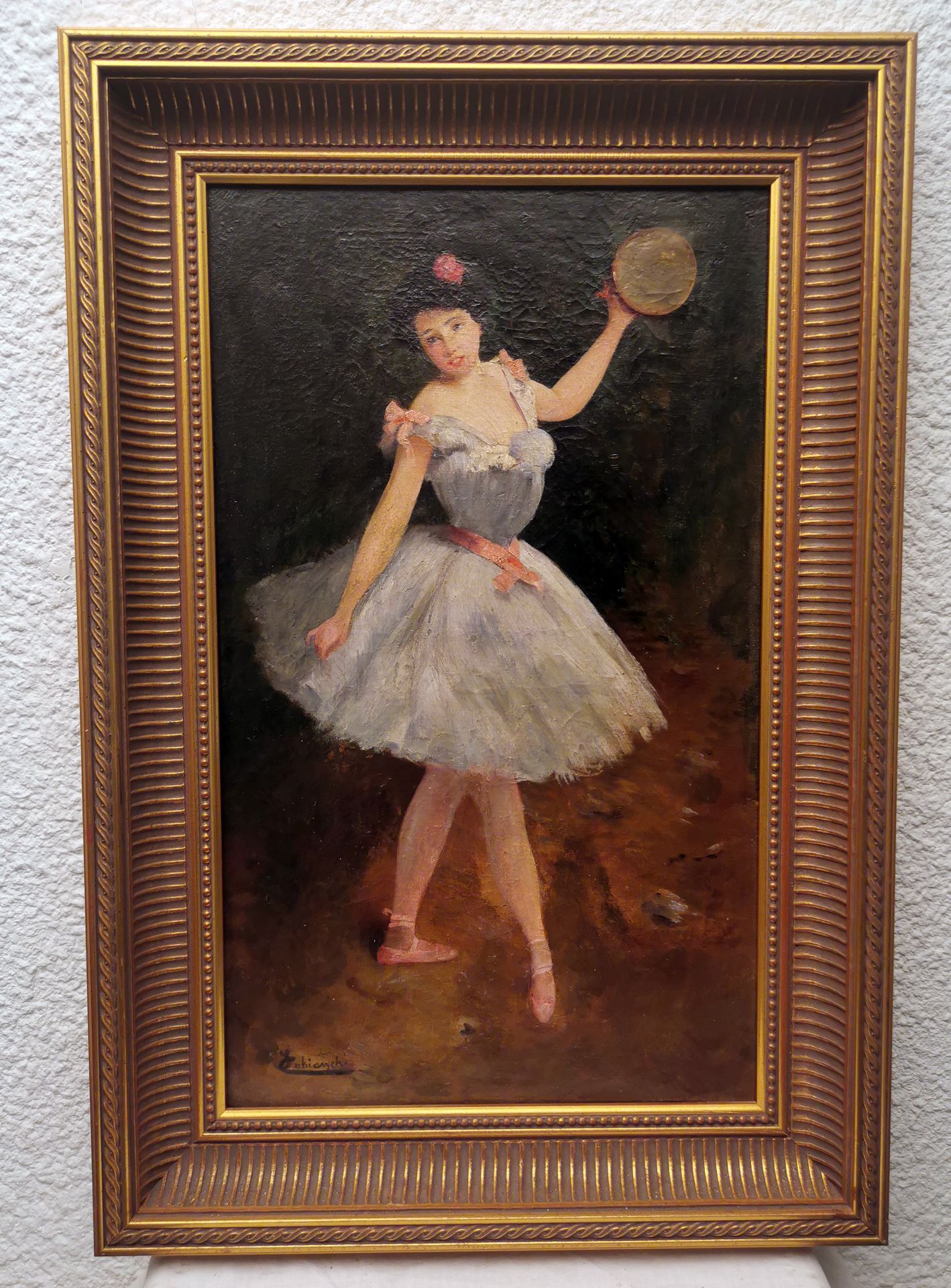 IGNIO COBIANCHI IGNIO COBIANCHI (19-20世纪) SBG "The BALLERINE" HST 无框画 35,5X55 框 &hellip;