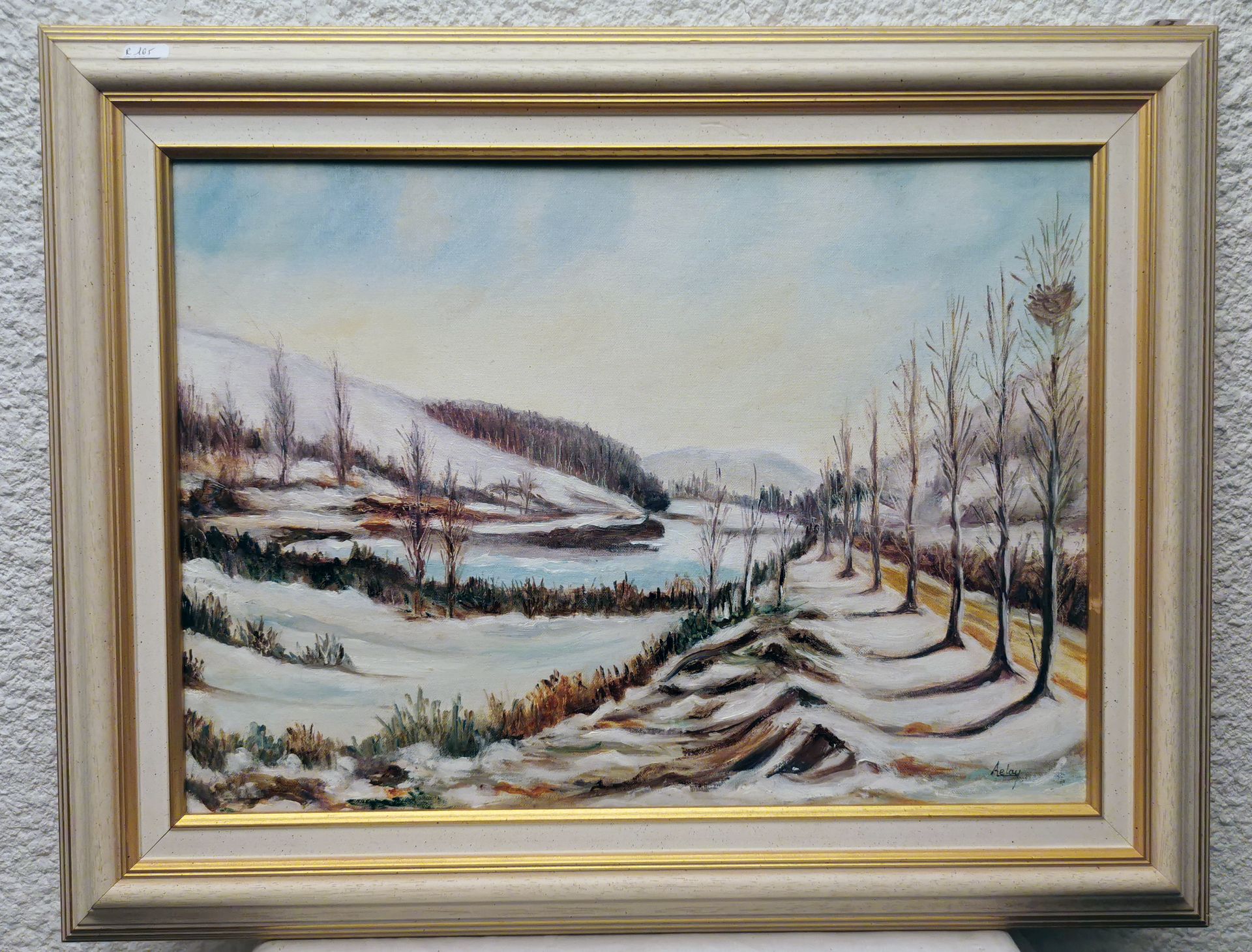 Aelay AELAY SBD "WINTER LANDSCAPE" HST WITHOUT FRAME 46X33 FRAME 59X46