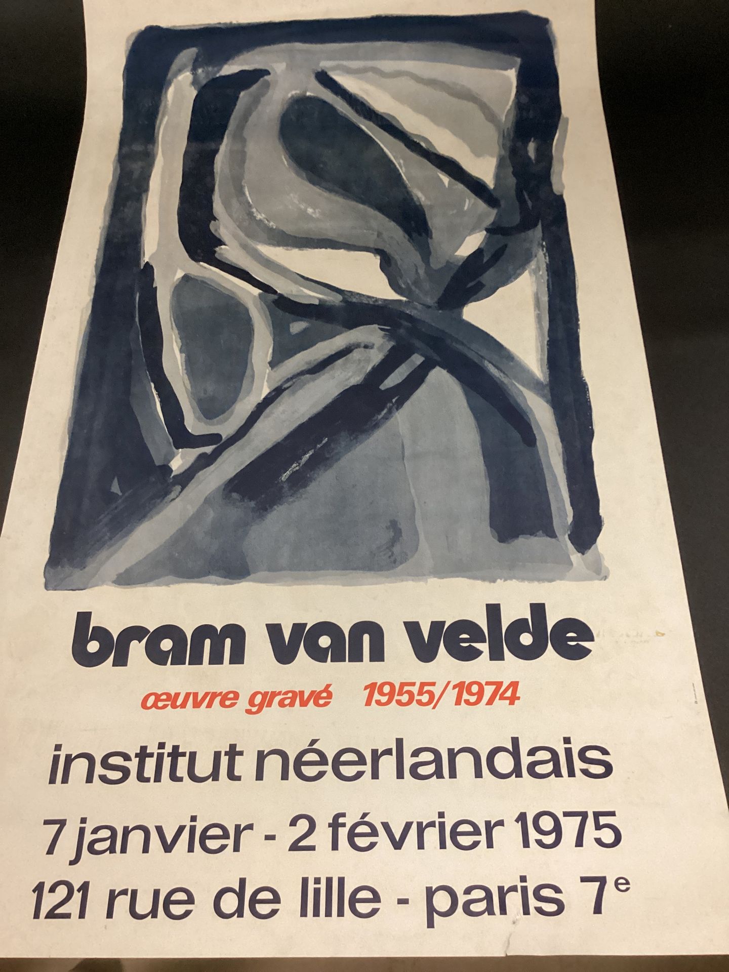 Null BRAM VAN VELDE " Engraved work 1955/1974 - 50x87