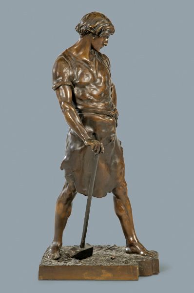Emile Picault (France 1833-1915) "Pax et Labor" Patinated bronze sculpture Emile&hellip;
