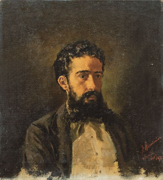 FÉLIX RESURRECCIÓN HIDALGO Y PADILLA - Portrait of Mr. Anselmo Olleros Mansilla &hellip;