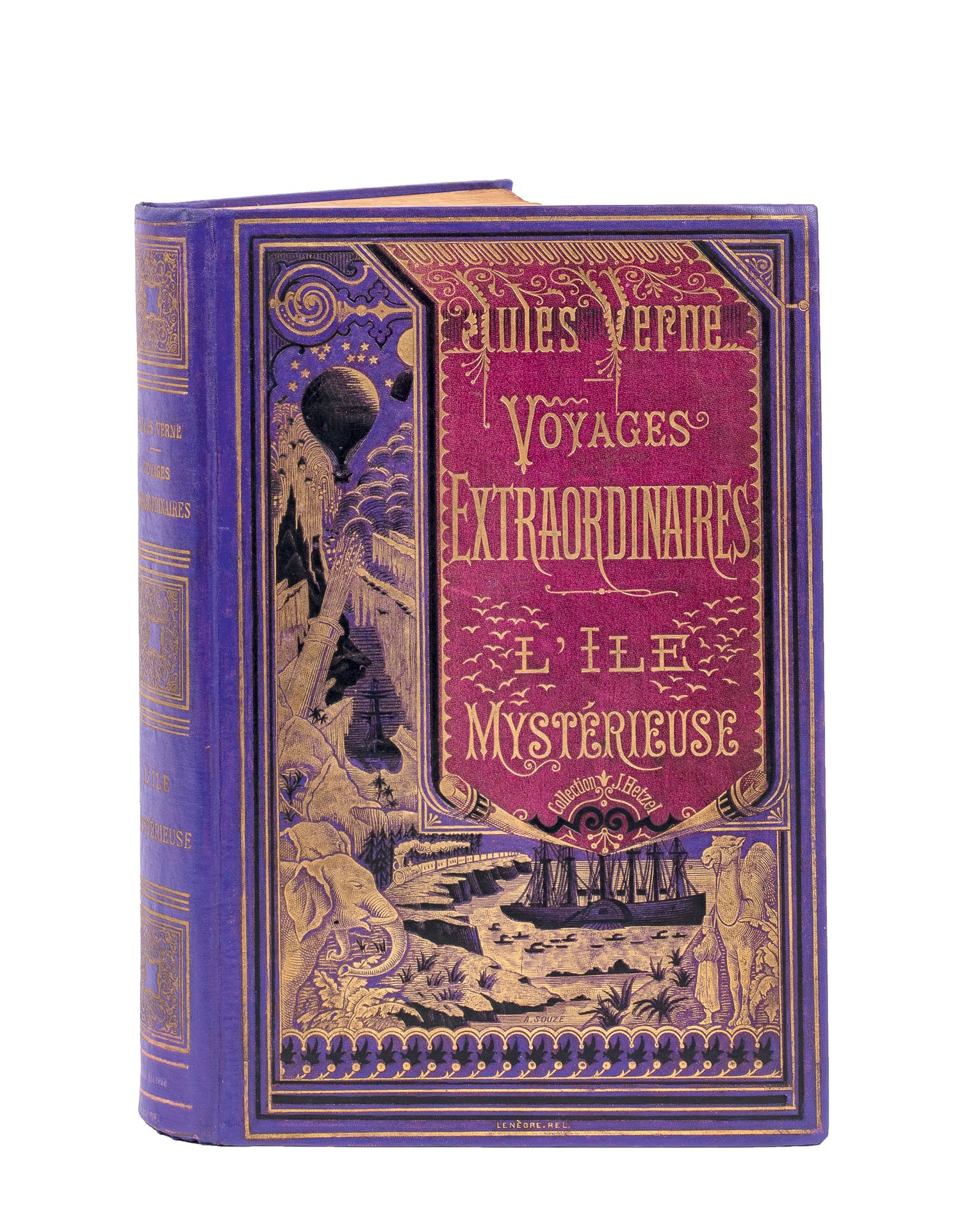 Null Seas and Oceans] The Mysterious Island by Jules Verne. Illustrations by Fér&hellip;