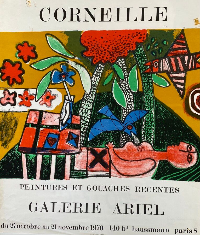 Null CORNEILLE (1922-2010)

Dipinti recenti e guazzi , Galerie Ariel , 1970 

Po&hellip;