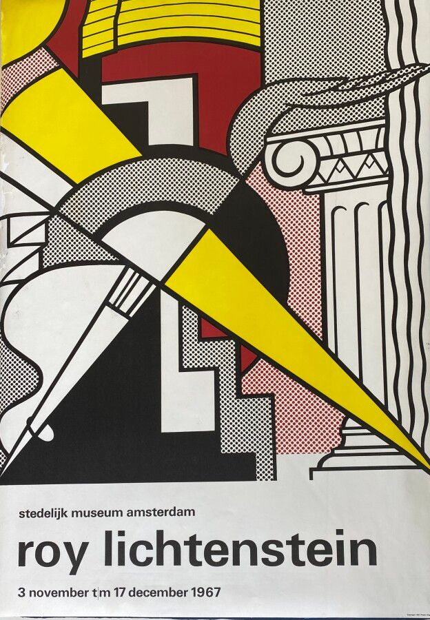 Null 罗伊-利希滕斯坦(1923-1997)

阿姆斯特丹Stedelijk博物馆 1967年11月至12月

彩色平版胶印，边缘修复，有内衬

纸张：94&hellip;