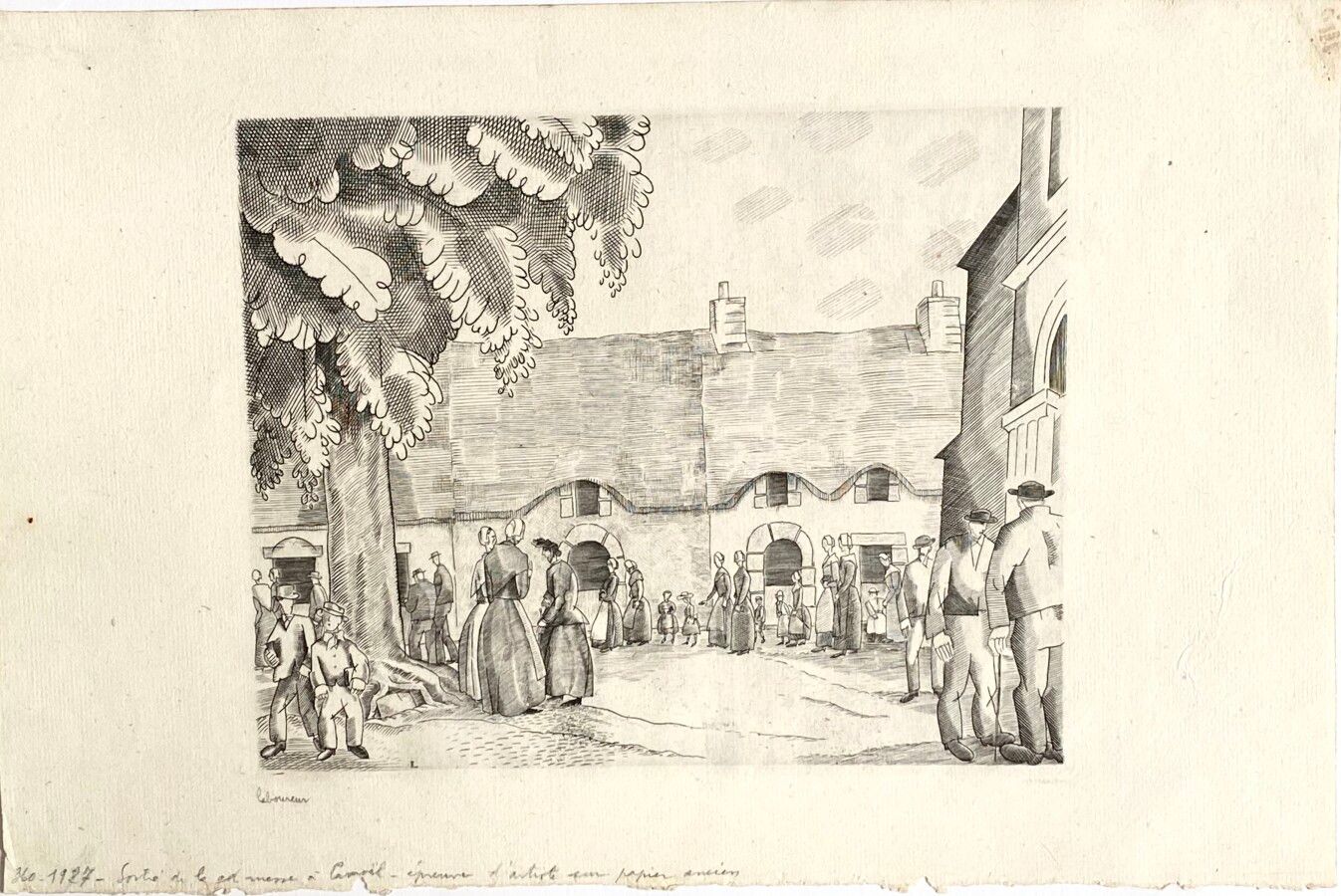 Null 
Jean Émile LABOUREUR (1877-1943)



Leaving Mass, circa 1927


Etching on &hellip;
