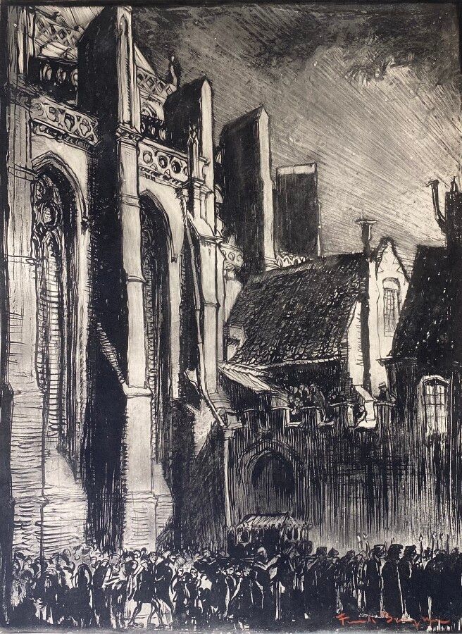 Null 弗兰克-布朗温 (1867-1956)

圣华尔堡教堂的烟尘，1927年

根据原始水彩画进行的摄影机械处理，板块来自作品集：Brangwyn，由E &hellip;