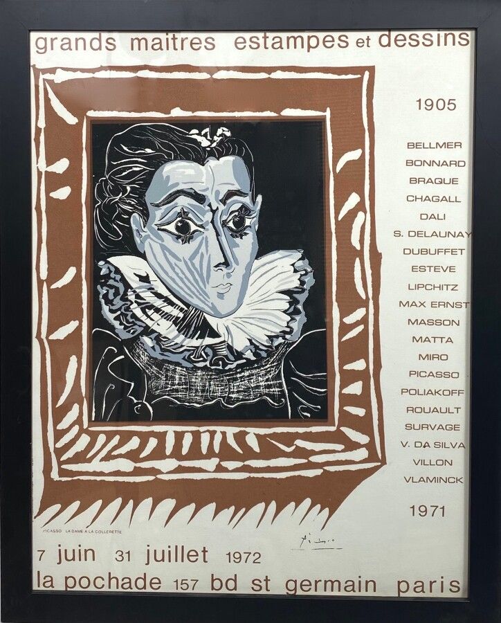 Null 帕布罗-皮卡索 (1881-1973)

伟大的版画大师，拉波沙德画廊，1972年6月7日至7月31日（Czwiklitzer n°439 ( La &hellip;