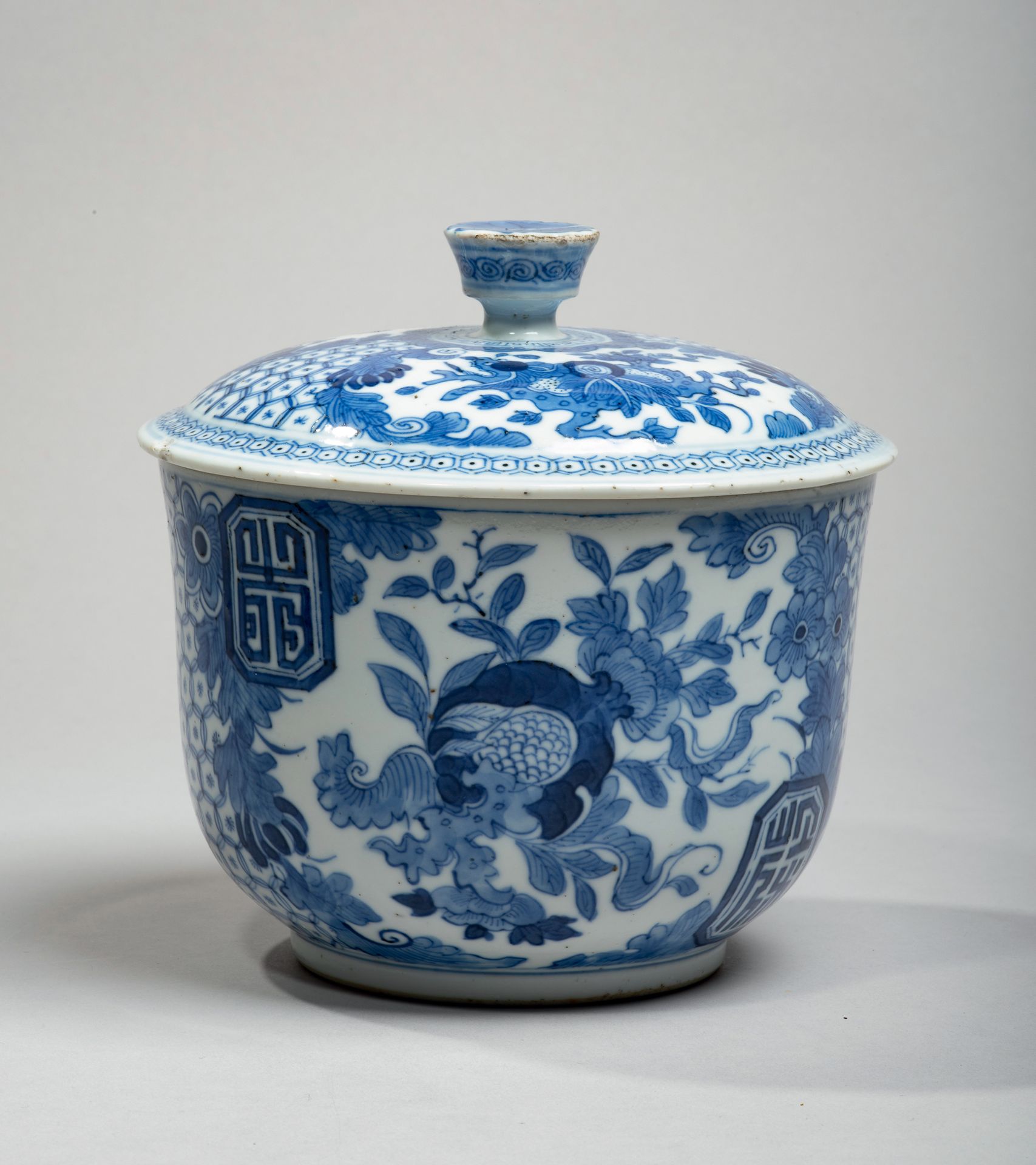 VIETNAM, Hue - XIXe siècle - A porcelain bowl decorated in blue underglaze with &hellip;