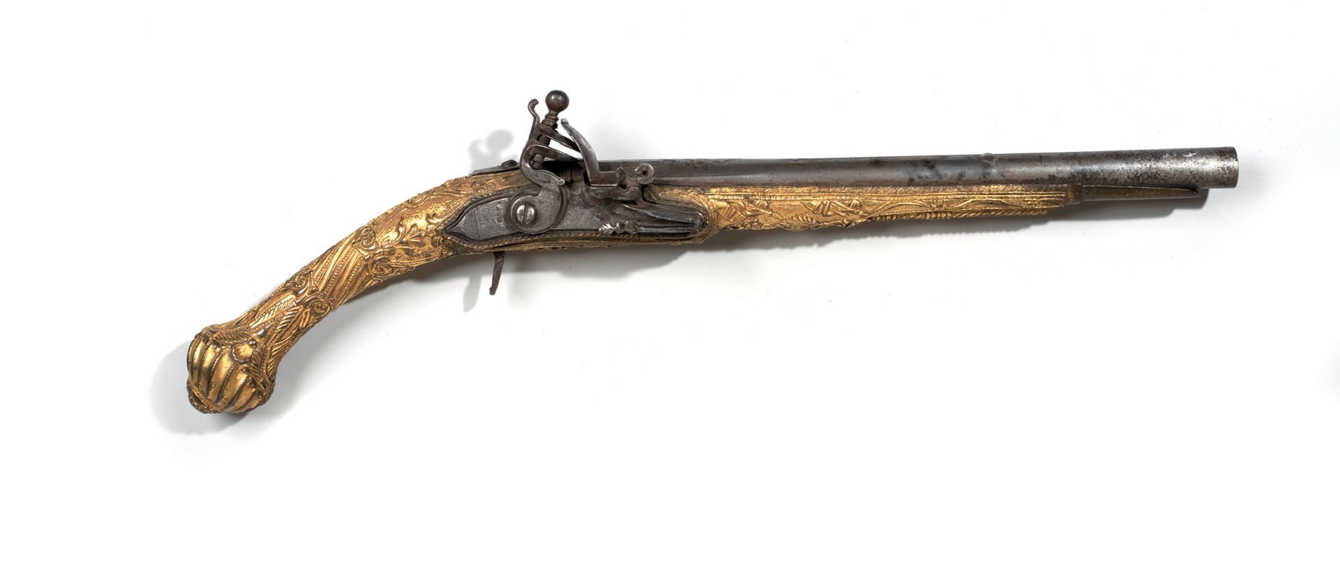 Null Osmanische Pistole
Osmanische Welt, 18.-19. Jh.
Länge: 50 cm.
Der Schaft un&hellip;