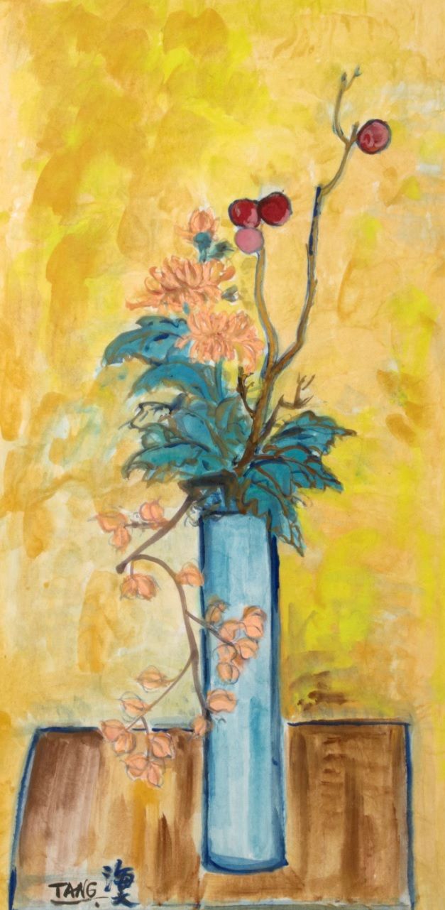 TANG HAIWEN Vase mit Blumen auf gelbem Hintergrund
Aquarell und Gouache auf Papi&hellip;