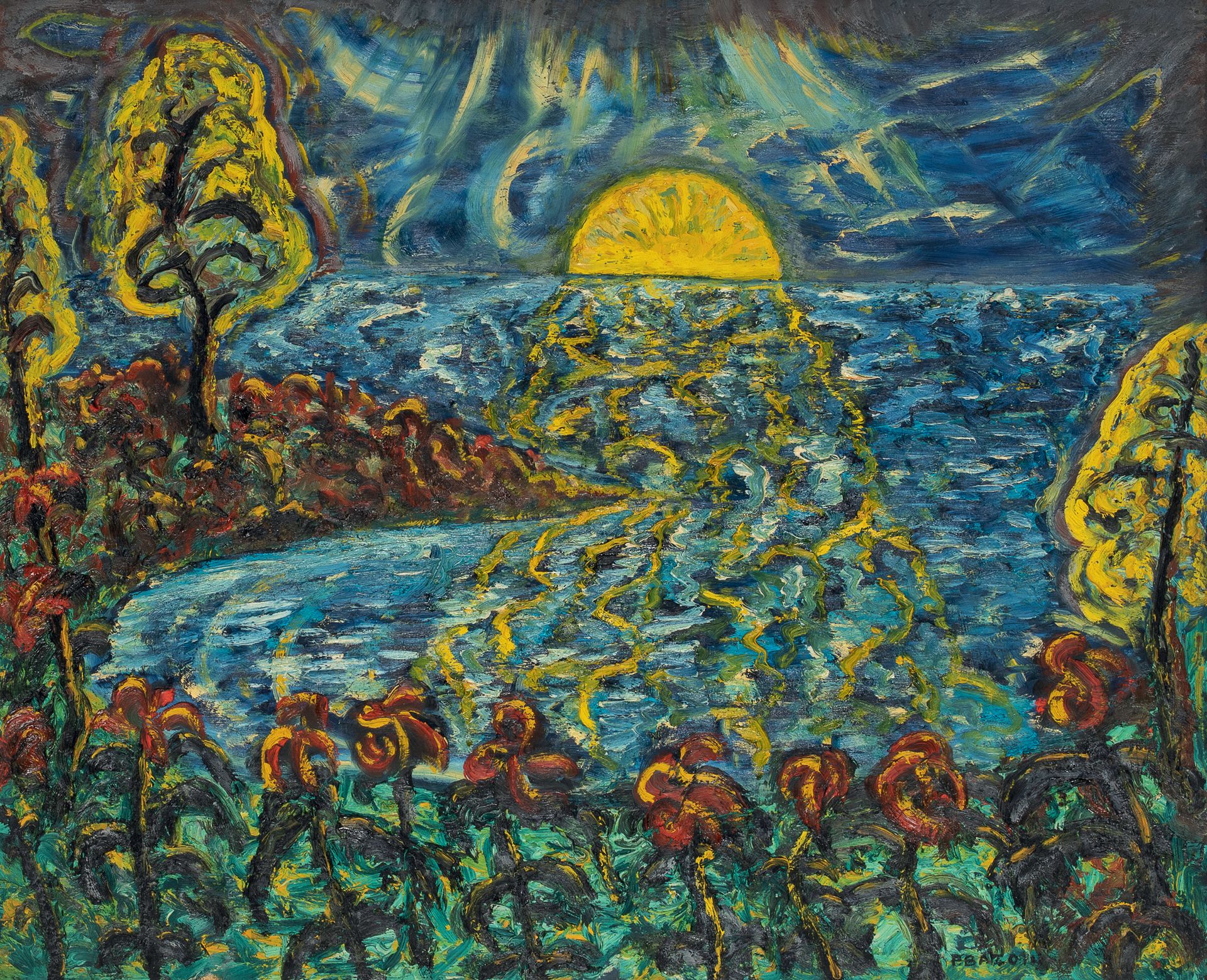 P. BAZOIN (XX siècle) - Paesaggio
Olio su isorel, firmato in basso a destra, 60 &hellip;