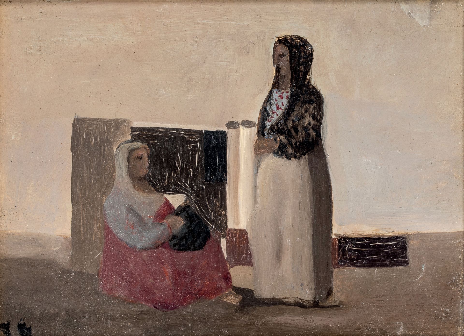 Pierre TAL COAT ( 1905-1985) - 东方妇女，1933年
面板上的油彩，底部有字，右上方有小幅重绘，有小裂纹 15,5 x 21,5 &hellip;