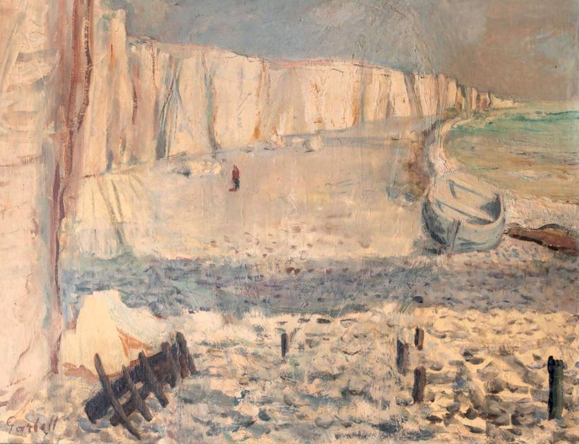 ALEXANDRE SASCHA GARBELL (1903-1970) - 诺曼底风景
面板油画，左下角签名。67 x 86 cm