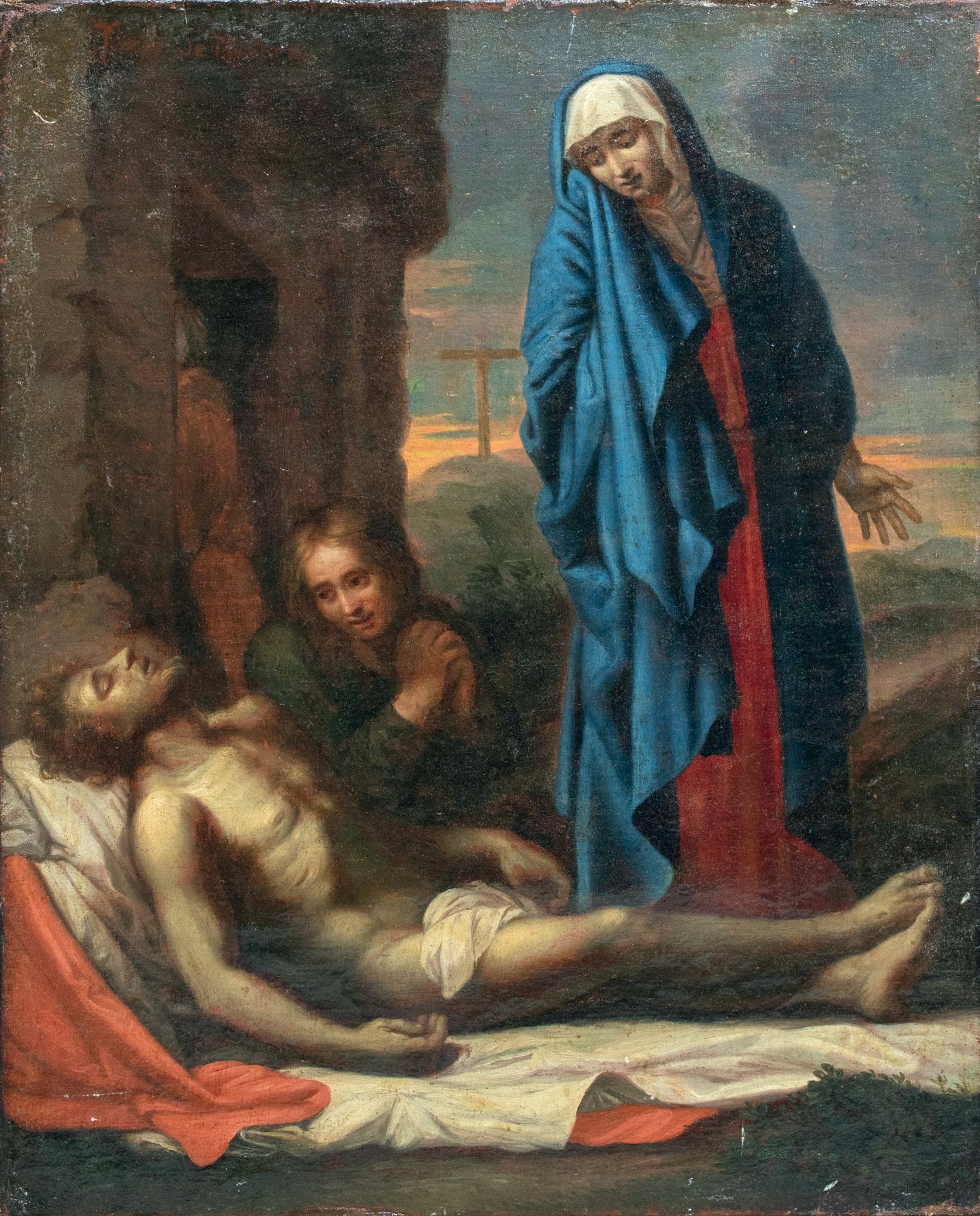 Ecole française XVIIème siècle 基督的堕落
布面油画 48 x 39 cm