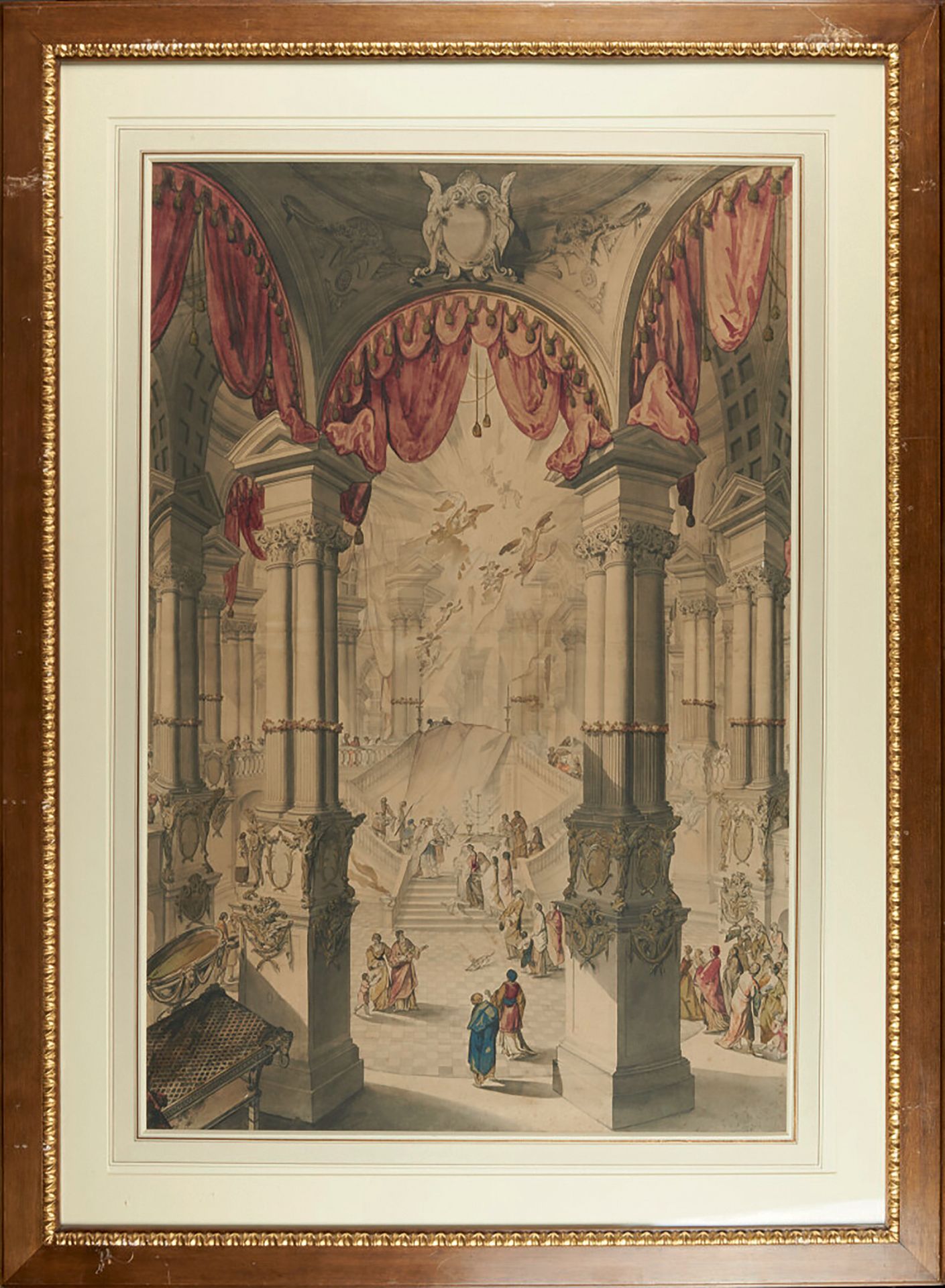 Ecole AUTRICHIENNE du XVIIIème siècle 耶稣的割礼
耶稣在圣殿的呈现 水彩、水洗和铅笔高光 形成吊坠
每幅93 x 61厘米