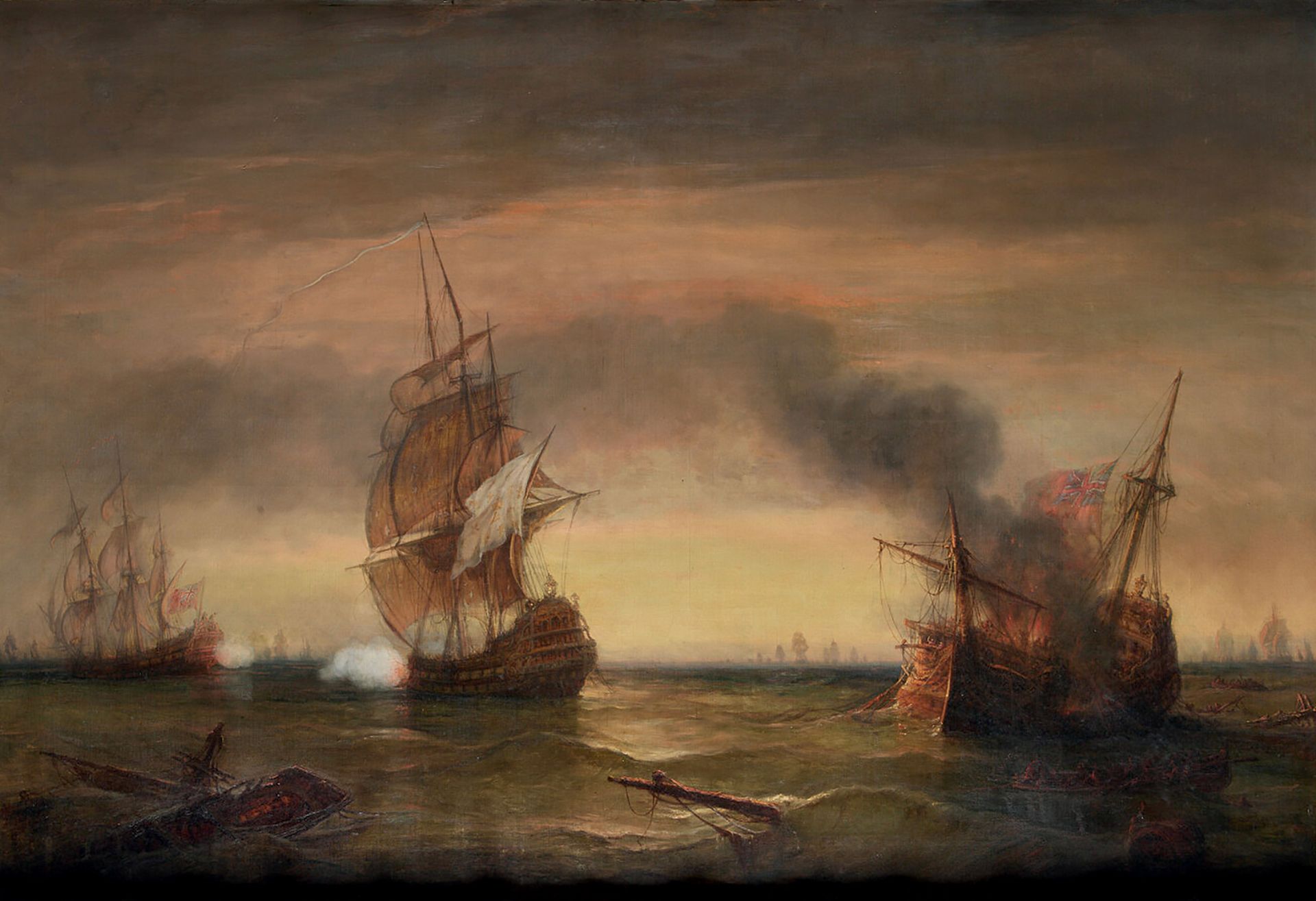 BARRY François (1813-1905) 
«Bataille navale»



Huile sur toile signée en bas à&hellip;