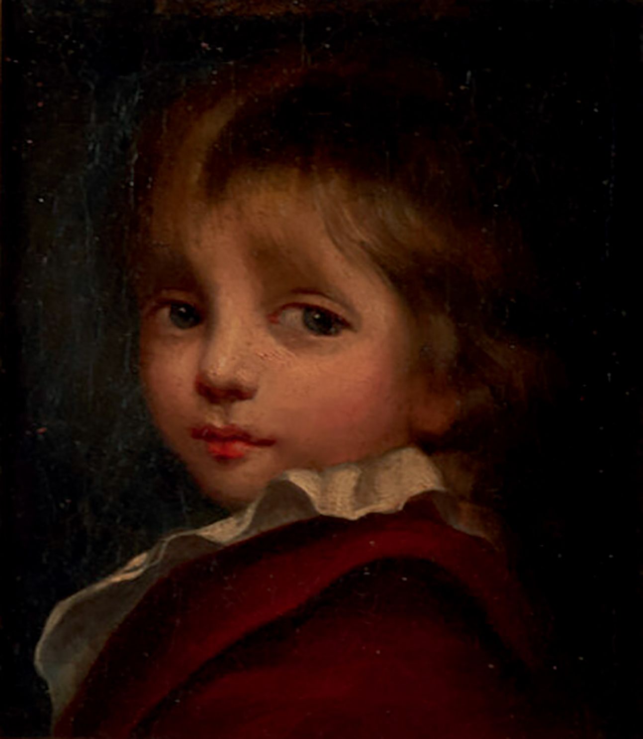 Ecole XIXème «Portrait d'enfant» Huile sur toile
9 x16,5 cm