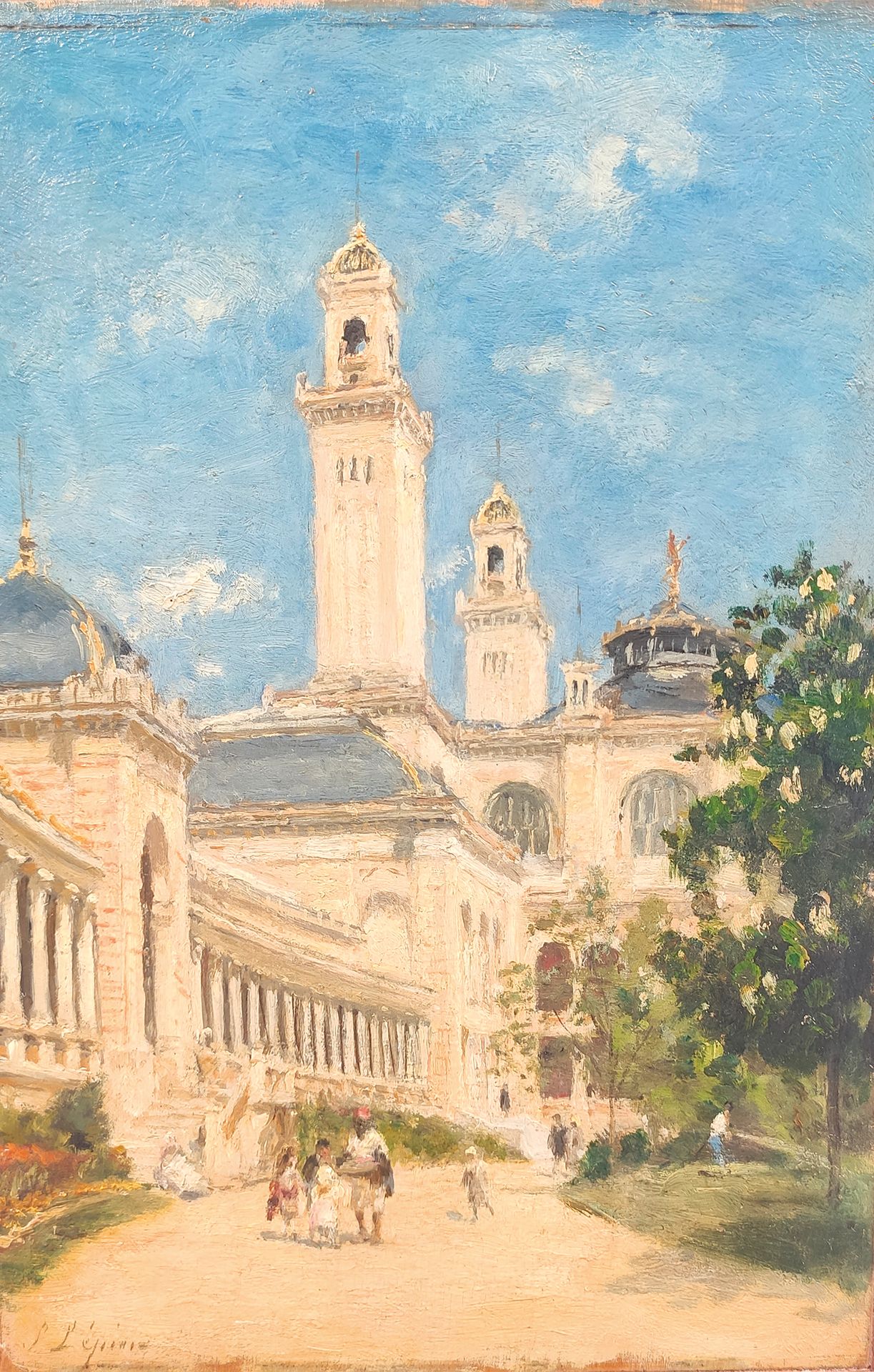STANISLAS LEPINE (1835-1892) The Trocadero Garden
Oil on parquet panel, signed l&hellip;