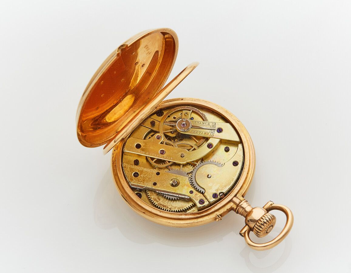 Null VACHERON & CONSTANTIN

POCKET WATCH in pink gold (750) applied with a monog&hellip;