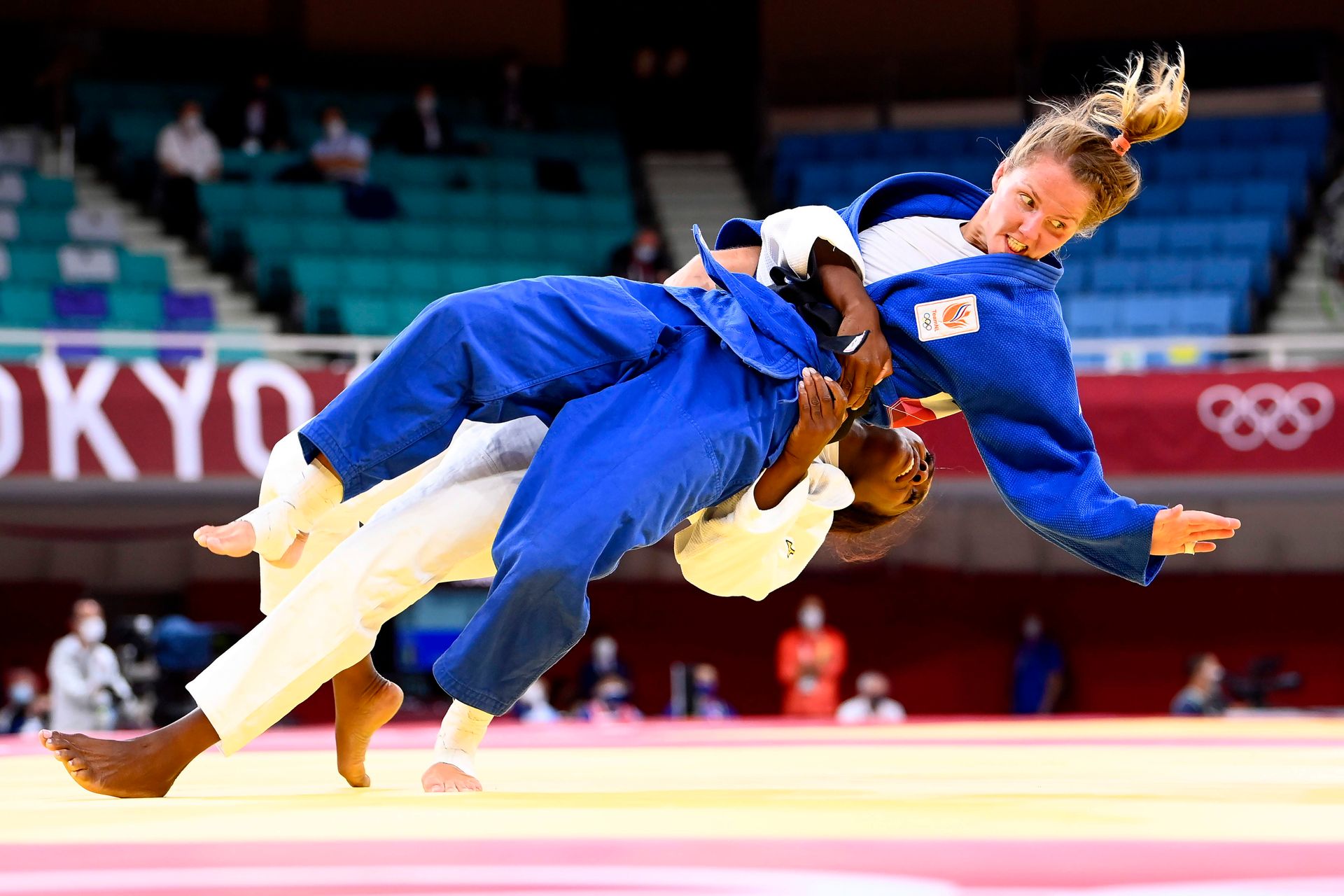 Null Tokyo 2020. 
 Agbégnénou-Franssen, judo (quarti di finale). 
 © Alain Mouni&hellip;