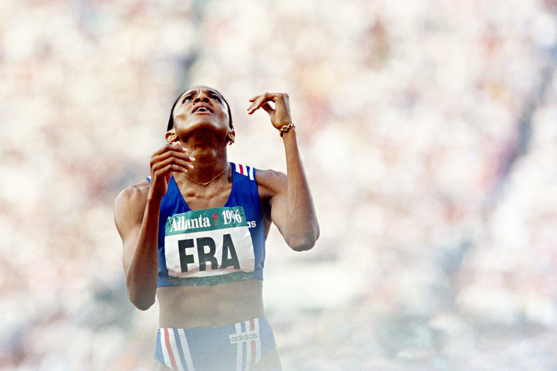 Null Atlanta 1996.
Marie-José Pérec, 4x100m © Didier Fèvre/L'Équipe August 3, 19&hellip;